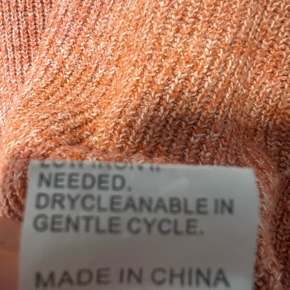 Kirundo Women’s Fall/Winter Chunky Knit Turtleneck Poncho SweaterM Orange/Rust - Picture 7 of 11